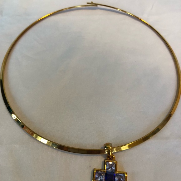 Gold tone wired choker - Picture 4 of 5